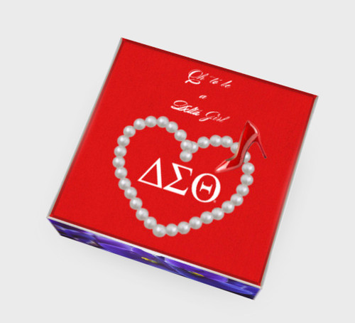 BOX ONLY - Delta Gift Bundle - 12" X 12" X 3" - Delta Designs Gift Pack Box - Delta Gift Set Red Box  - Sorority gift set box - Sorority Gift Pack box - Gift Pack Box  BOX ONLY - Delta Gift Bundle - 12" X 12" X 3" - Delta Designs Gift Pack Box - Delta Gift Set Red Box  - Sorority gift set box - Sorority Gift Pack box - Gift Pack Box