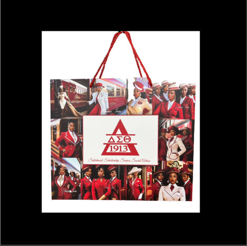 Delta Sigma Theta Crest Ribbon - Special Edition Red Ribbon - 1