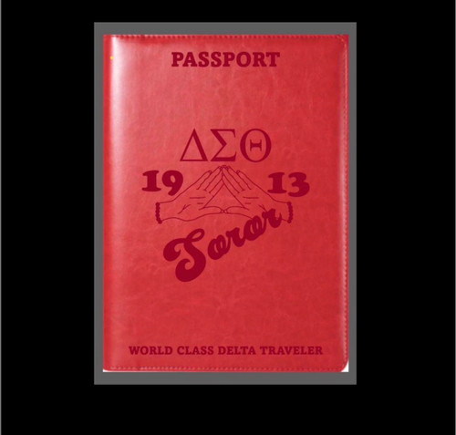1913 Soror Passport Cover -  Passport Cover - Embossed  - MIDS Up 1913 Soror Passport Cover