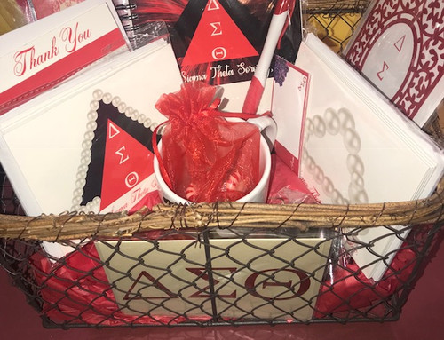 Delta STATIONERY Gift baskets - Basket of Stationery - Delta Sorority Gift Baskets - Sorority Gift Baskets - Basket of Greeting Cards , Notecards, Stationery Delta STATIONERY Gift baskets - Basket of Stationery - Delta Sorority Gift Baskets - Sorority Gift Baskets - Basket of Greeting Cards , Notecards, Stationery