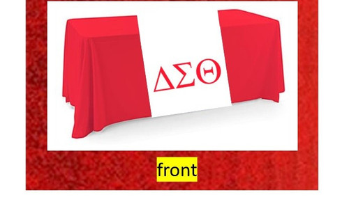 2.5' x 6' Delta Sigma Theta Vertical Table Runner - WHITE Delta Table Runner - Sorority Table Runner -  - Chapter Table Runner 2.5' x 6' Delta Sigma Theta Vertical Table Runner - WHITE Delta Table Runner - Sorority Table Runner -  - Chapter Table Runner