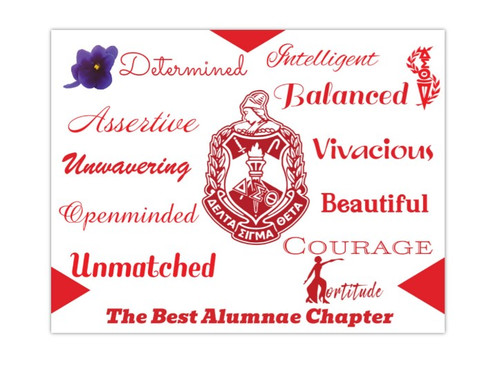Delta Sigma Theta Affirmation Magnet  - 5" x 4" (one magnet) Affirmation Magnet - Delta Sigma Theta Attribute Magnets - Affirmation Magnet Delta Sigma Theta Affirmation Magnet  - 5" x 4" (one magnet) Affirmation Magnet - Delta Sigma Theta Attribute Magnets - Affirmation Magnet