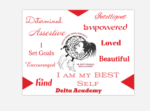 Delta Academy - Delta Sigma Theta Affirmation Magnet  - 5" x 4" (one magnet) Affirmation Magnet - Delta Sigma Theta Attribute Magnets - Affirmation Magnet Delta Academy - Delta Sigma Theta Affirmation Magnet  - 5" x 4" (one magnet) Affirmation Magnet - Delta Sigma Theta Attribute Magnets - Affirmation Magnet