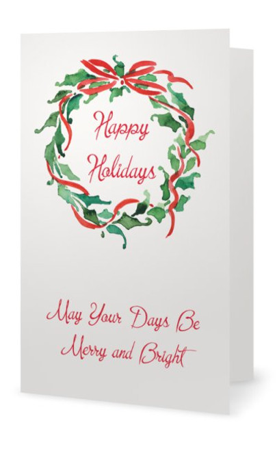 "CLASSICAL" - Happy Holidays 5X7 (Single card) "CLASSICAL" - Happy Holidays 5X7 (Single card)
