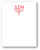 Delta Sigma Theta JUMBO Notepad - Delta Symbols - Accent Inscription - 8.5" x 11" Sorority  Notepad - Writing  Tablet - Notes - Pad for Writing