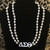 2-strand Pearls - Delta Sigma Theta Stainless Steel Pendant - DST Statement African Violet and Pearls  - 18" top quality Faux Pearls -Delta Symbols Pendant - Elegant Faux Pearl Necklace