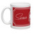 Customized Red and White Delta Crest - Delta Mug - 2 Lines Customized Only - Red Soror 1913 - Delta Shield Mug  - Sorority Sisters Mug - Delta Drinkware -Delta Sigma Theta