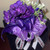 African Violets Cluster Corsage  -DESIGNS WILL VARY - Purple Ribbon - Fortitude Ribbon - African Violet and Pearls Corsage - African Violet -Delta Sigma Theta African Violet Dress Corsage