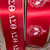 Delta Sigma Theta Crest Ribbon - White Crest and Symbols -  Red Ribbon - WHITE CREST - 1 yard - Signature Delta Sigma Theta  Ribbon -  Delta SYMBOLS - 2" WIDE - 1 yard - DELTA SIGMA THETA Ribbon -  Ribbon - White Delta symbols and DELTA  CREST 