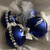 3” Royal blue Zeta ornaments - Trimmings - (DESIGNS WILL VARY) MATTE, OR SHINY ORNAMENTS - Zeta Phi Beta  Christmas Ornaments - 4 pc. Set - Zeta  Christmas Ornaments - Zeta Phi Beta  Christmas Ornaments