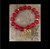 Delta  Charm Red Bracelet - Beads Bracelet - Square -shaped Beads - Silver Spacers - Bead Design - Beaded Bracelet