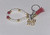 Pearls Gold Delta symbols 1913 Delta Sigma Theta  Charm Keychain  - One of a Kind - Red Tassel - Cream Pearls - Red Delta Sigma Theta Charm Key Chain - Delta Symbols - Sorority Keychain - Pearls - Keychain Charm