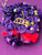 Delta African Violet Corsage -purple and red - ribbon and tulle - DESIGNS WILL VARY - S'Tavia -ΔΣΘ Pearled Pin - Purple Bow African violet corsage - Floral Petals  Delta Symbols Pin  - African violet corsage