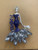 Dress Pin-Brooch - 4”  Zeta Lady Exquisite Marquis-shaped Blue Stones and Pearl  - Silver - Zeta Phi Beta - 4” Zeta Lady Dress Pin and Neck Charm - Sorority Pin - Zeta Symbols
