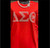 RED  Delta Sigma Theta Symbols  T- SHIRT -  White Resin -Textured Symbols - Delta Symbols  - Sorority T-Shirt - Delta T-Shirt Red - Delta Sigma Theta T-Shirt
