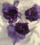 THE COLLEGIATE - Delta “mini” - 4" African violet corsage - NO Stem - COLLEGIATE - African violet florals- Approx. 3.5" - 4" in size - DESIGNS WILL VARY - Ribbon and Tulle will vary - corsage for Deltas - African violets