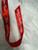 Delta Sigma Theta Red Satin Ribbon - Red Ribbon, White Elegant Text - 1 yard - Signature Delta Sigma Theta  Ribbon -  Delta SYMBOLS - 1" WIDE - 1 yard - DELTA SIGMA THETA Ribbon -  Ribbon - DELTA  SYMBOLS 