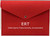 Delta ERT Envelopes - Red Felt Fabric Envelope - Emergency Response Card  - Emergency Contact Card Included - Emergency Contact Info - Traveling Emergency Contact - Safe Travels Info