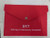 Delta ERT Envelopes - Red Felt Fabric Envelope - Emergency Response Card  - Emergency Contact Card Included - Emergency Contact Info - Traveling Emergency Contact - Safe Travels Info