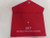 Delta ERT Envelopes - Red Felt Fabric Envelope - Emergency Response Card  - Emergency Contact Card Included - Emergency Contact Info - Traveling Emergency Contact - Safe Travels Info