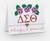 Customized - Delta Note cards - GLOSS COATED - Delta Sigma Theta - Violet cluster - Single Delta Symbol  - Sorority Cards - Delta - 1913 - Delta Sigma Theta Cards - Notecards