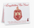 CONGRATULATIONS New Soror - Sisterhood - Delta Sisterhood - Delta Neo - New Soror - Delta Crest -  Delta Sigma Theta Sorority, Inc.  - Note cards - PACK OF 5 - Delta Sigma Theta RED