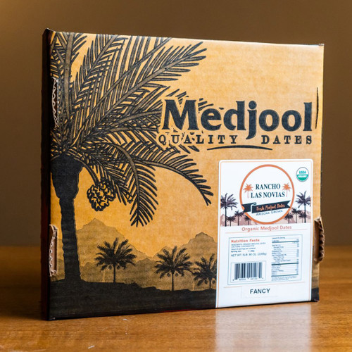 Large Organic Medjool Dates 5 lb. Box - Rancho Las Novias