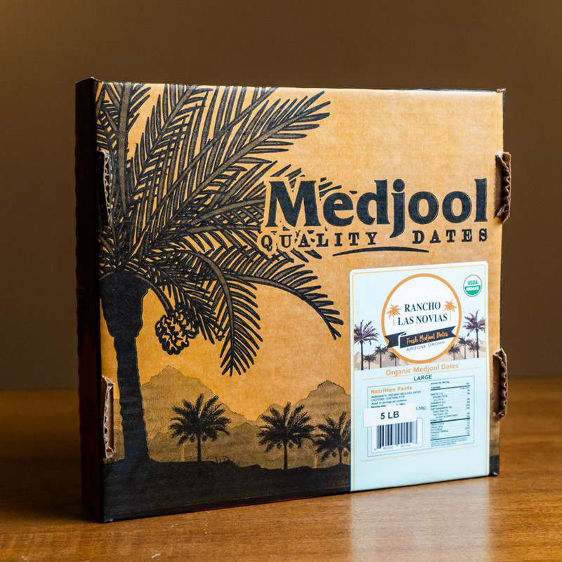 Large Organic Medjool Dates 5 lb. Box