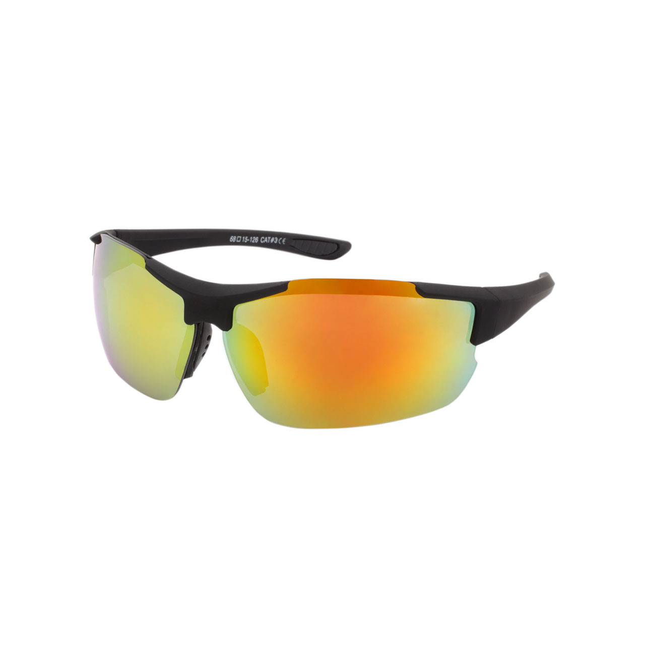 Polarized Rectangular Al-Mg Metal Half Frame Driving Sport Sunglasses For  Men - CX18HM9ICLK