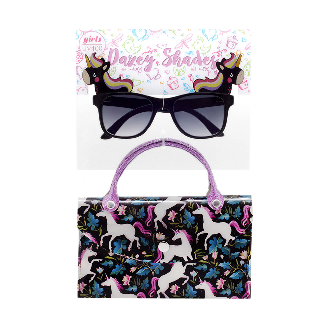 Wholesale Black Color Polycarbonate Uv400 Tween Classic Unicorn