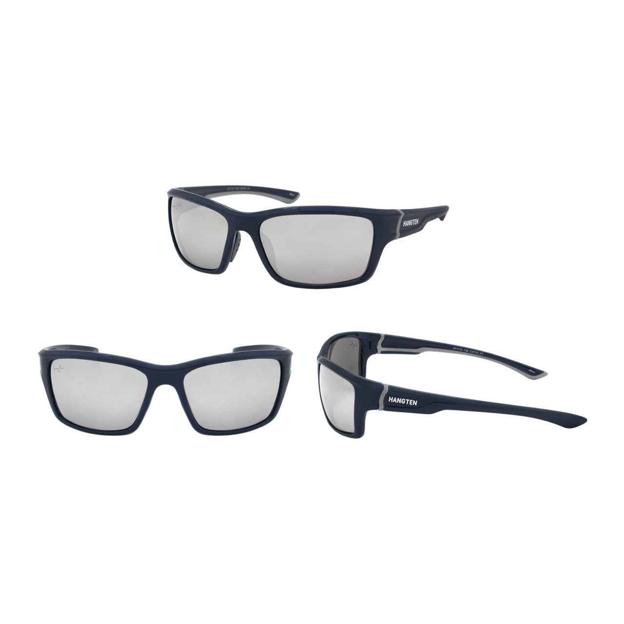 Wholesale Hang Ten Color Polycarbonate UV400 Sport Sunglasses Men | 1 Inner with Tags | HT36B-DZ