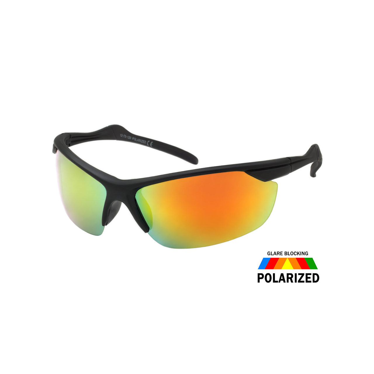 EV Sports Polarised Green Red Mirror Mens Sunglasses