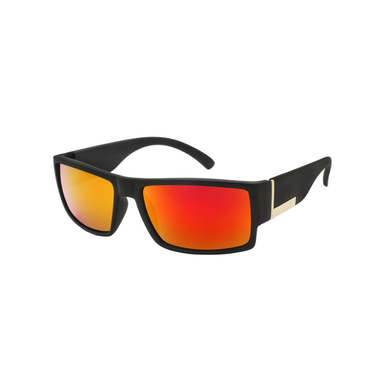 Wholesale Black Color Polycarbonate UV400 Square Sunglasses Men | 1 Dozen  with Tags | LF11SD