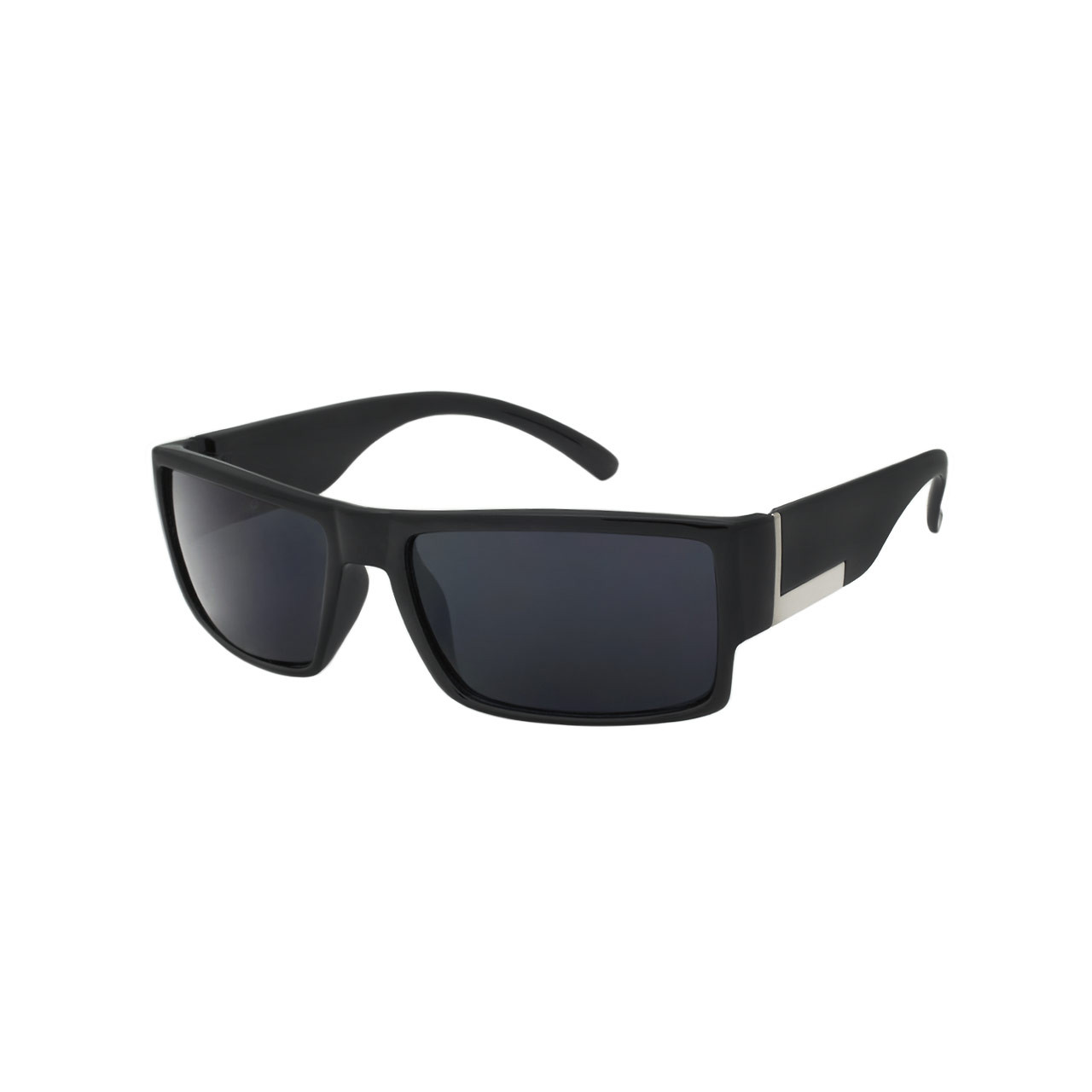 Wholesale Black Color Polycarbonate UV400 Square Sunglasses Men