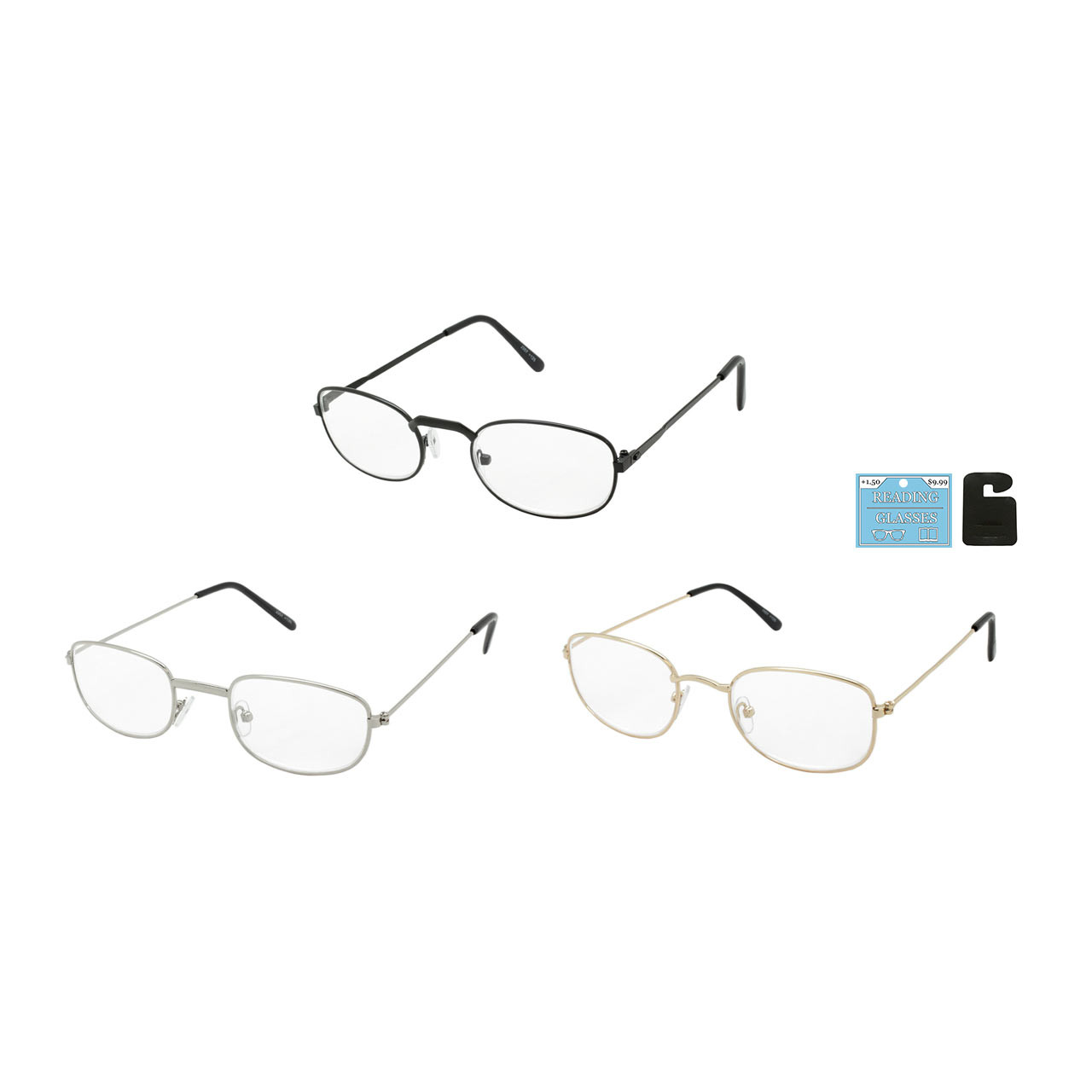 reading glasses by the dozen