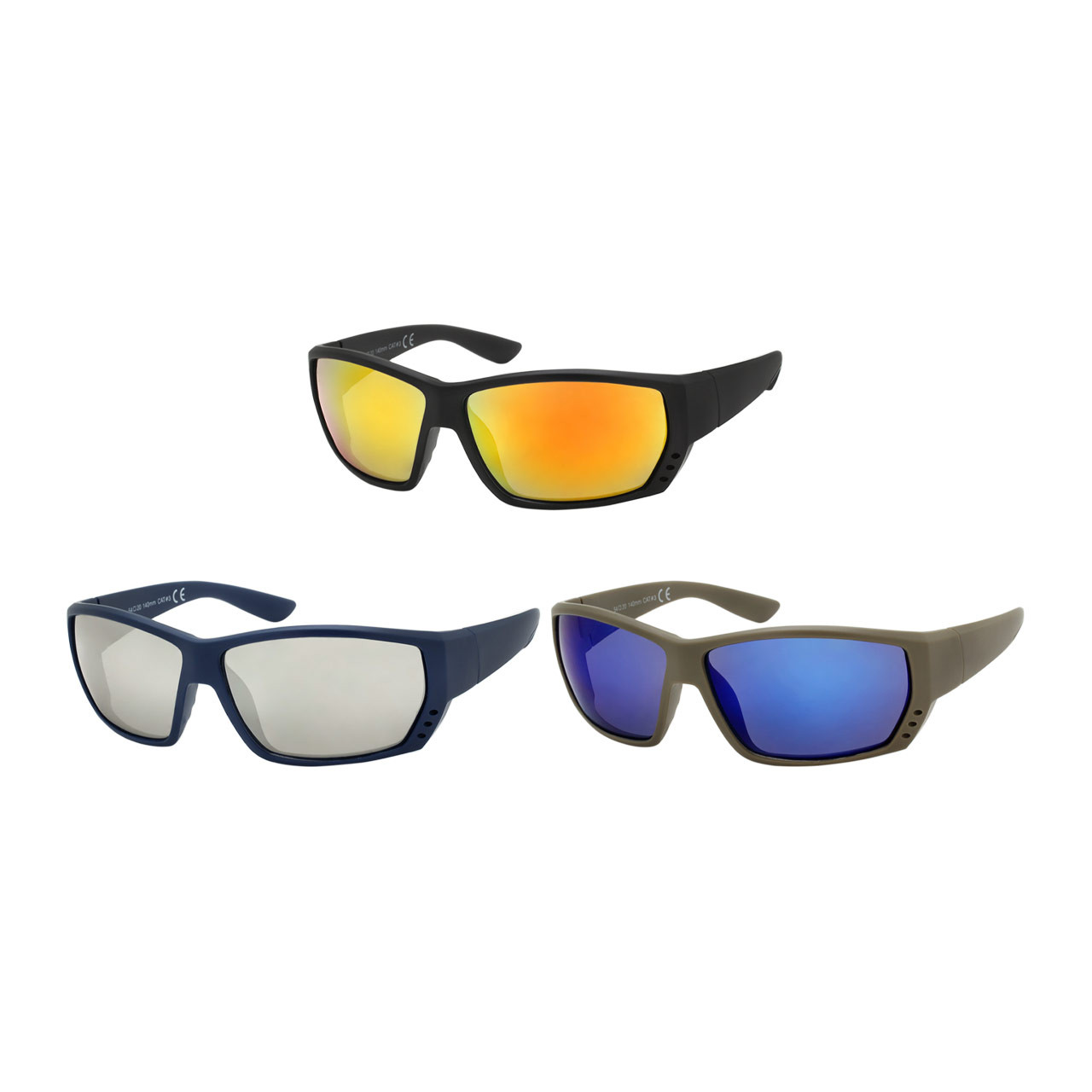 Wholesale Assorted Colors Polycarbonate Sport Wrap Sunglasses Men Bulk | 1  Dozen with Tags | SP15RV - Shark Eyes, Inc. - Wholesale Sunglasses, Reading  Glasses, & Displays
