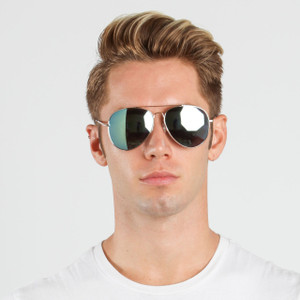 Unisex Large Aviator Spring Hinge Sunglasses Unisex Large Aviator Spring Hinge Sunglasses