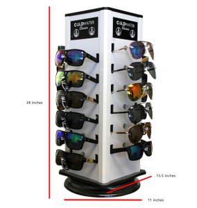 Wholesale Silver Counter Display 24 Pairs Sunglasses with Logo | 24 PCS LOGO COUNTER DISPLAY Wholesale Silver Counter Display 24 Pairs Sunglasses with Logo | 24 PCS LOGO COUNTER DISPLAY