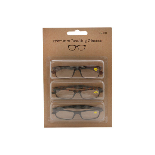 PREMIUM 3PK READER WITH DISPLAY | 12 PK PER DISPLAY | SPU3PKDP