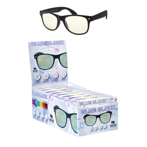 BLUE BLOCK GLASSES | 18 PCS PER DISPLAY | ABLFE18-BG