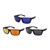 Wholesale Assorted Color Plastic Soft Feel UV400 Classic Sunglasses Mens Bulk | 1 Dozen with Tags | WCL05ST