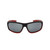 Smoke Lens Matte Black Red Metallic Frame Sunglasses HTK19CWC A-F