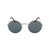 Smoke Lens Polished Silver Frame Sunglasses JLSMK2 A-F