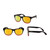 Wholesale Hang Ten Tweens Black Red Color Polycarbonate UV400 Round Classic Sunglasses | 1 Dozen with Tags | HTT05A-DZ
