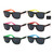 Wholesale Multicolor Plastic Classic Square Sunglasses Unisex Bulk | 1Dozen with Tags | W2DC
