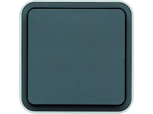 Conmutador 10Ax 250V cubyko IP55 Gris - Hager