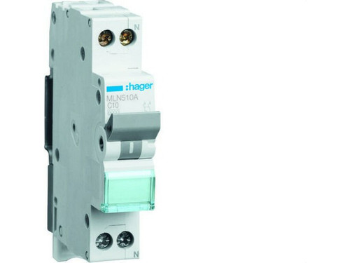Interruptor Automático ml 1P+N 10A C 6Ka acc