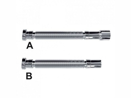 Manguito flexible cromo A-131 1/4X32/40 junta plana