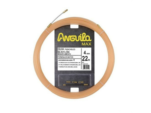 Pasacables Anguila max Pure 4mm Nylon salmón 22M