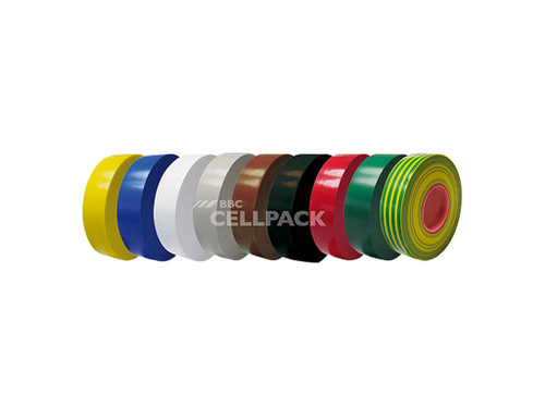 Cinta Aislante amarillo-Verde PVC 101 Ancho 19mm espesor 0,15mm Longitud 20M